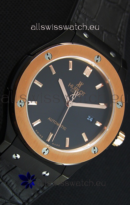 IMG_9081 Hublot Classic Fusion Ceramic King Gold Black Dial- 1:1 Mirror Replica 7