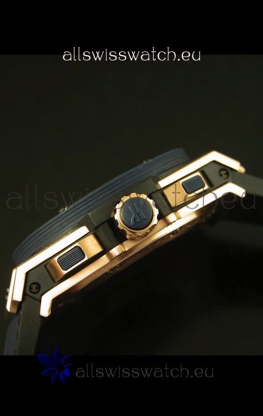 IMG_9081 Hublot Big Bang King Rose Gold Skeleton Dial Quartz 45MM Replica 7
