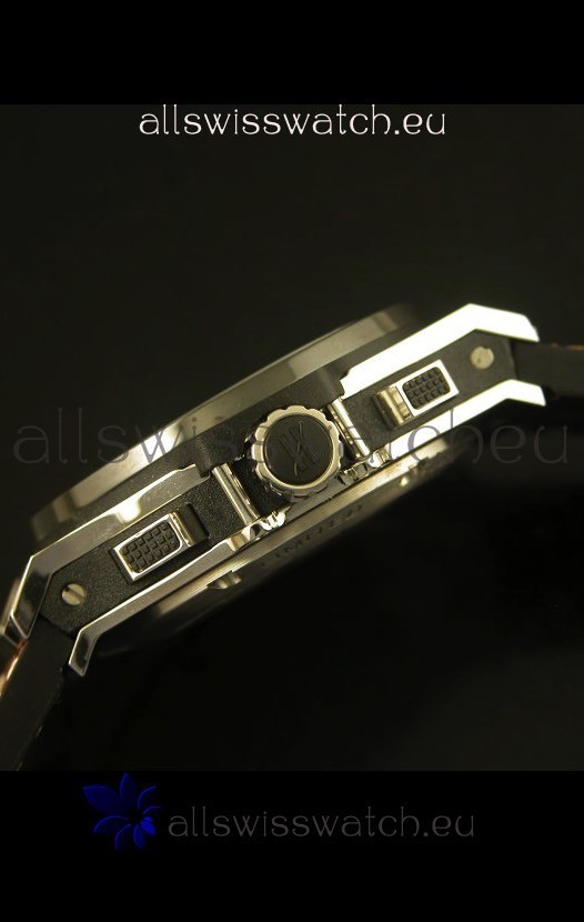 IMG_9081 Hublot Big Bang Stainless Ceramic Bezel Quartz 45MM Replica 7