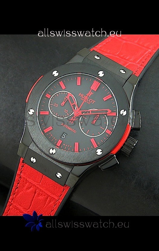 IMG_9081 Hublot Big Bang Classic Fusion PVD in Red Strap Replica 7