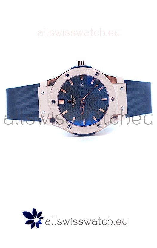 IMG_9081 Hublot Classic Fusion Rose Gold Carbon Dial Replica 7