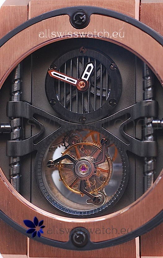 IMG_9081 Hublot King Power Vendome Manufacture Tourbillon Rose Gold Replica 7
