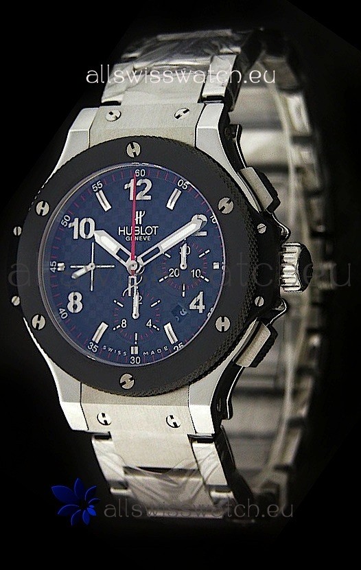 IMG_9081 Hublot Big Bangin Steel Strap Ceramic Bezel Replica 7