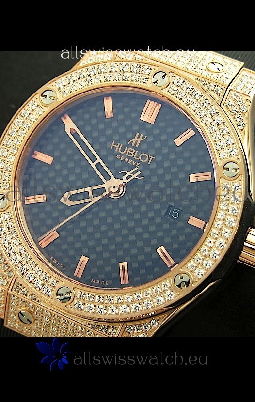 IMG_9081 Hublot Big Bang Classic Fusion in Diamonds Embedded Case Replica 7