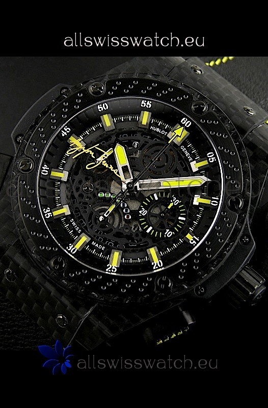 IMG_9081 Hublot Big Bang Ayrton Senna Full Carbon Casing Replica 7