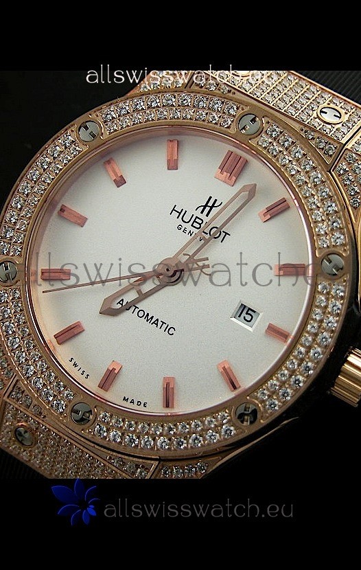 IMG_9081 Hublot Big Bang Classic Fusion in Diamonds Embedded Case Replica 7