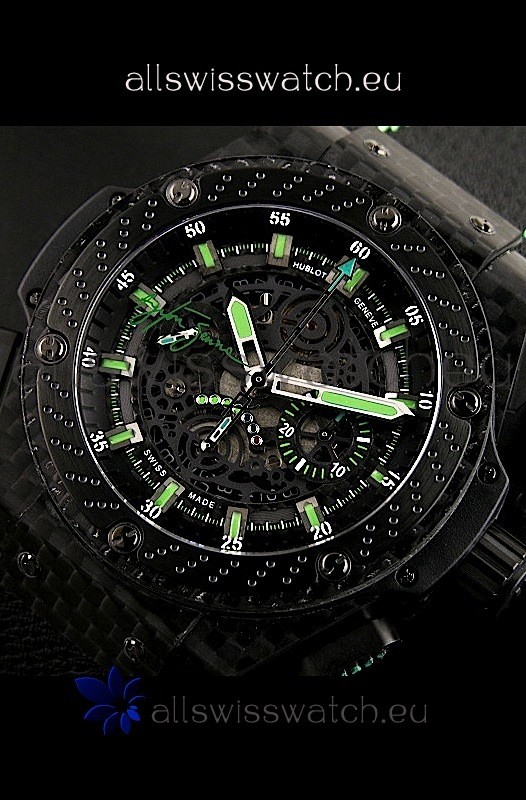 IMG_9081 Hublot Big Bang Ayrton Senna Full Carbon Casing Replica 7