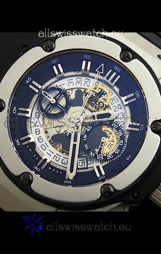 IMG_9081 Hublot Big Bang King Power Skeleton in Brushed Steel Replica 7