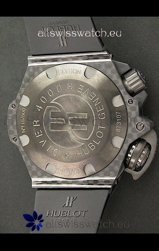 IMG_9081 Hublot Diver 4000mFull Carbon Black Dial Replica 7