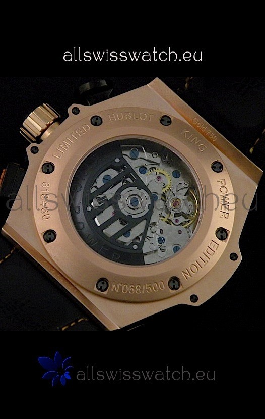 IMG_9081 Hublot King Power F1 India Edition in Pink Gold Replica 7