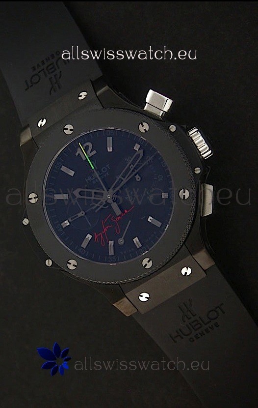 IMG_9081 Hublot Big Bang Ayrton Senna Ceramic Case Replica 7