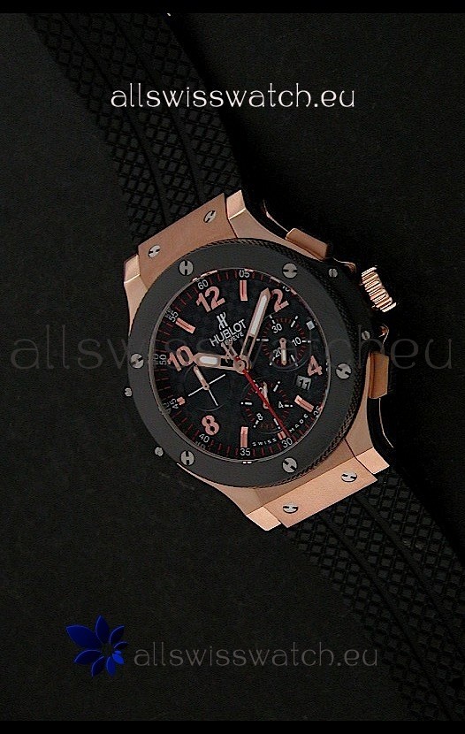 Hublot Big Bang Limited Edition Red Gold with Ceramic Bezel Replica 7