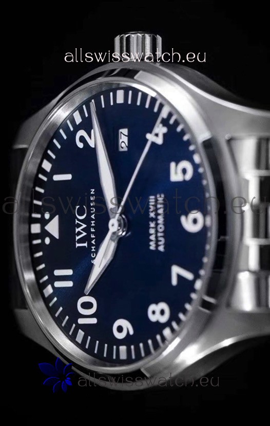 IMG_9081 IWC MARK XVIII Le Petit Prince Edition in 904L Steel Blue Dial 40MM - 1:1 Mirror Replica 7