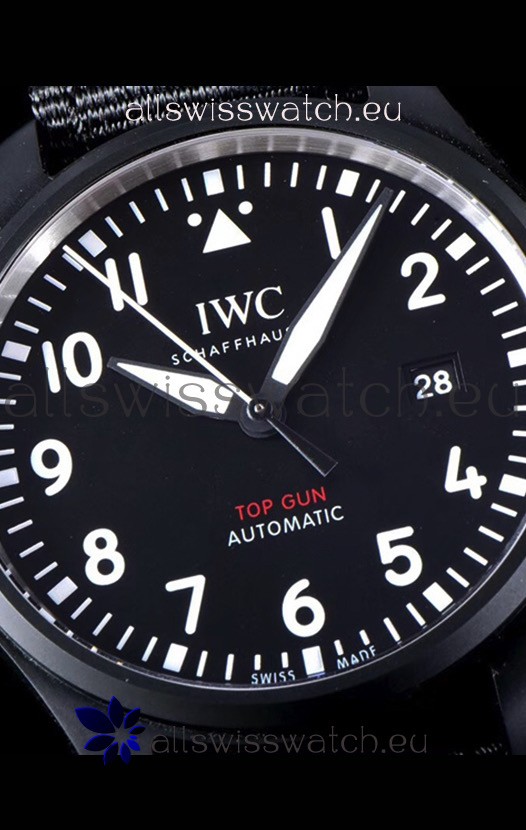 IMG_9081 IWC Pilot's Automatic Top Gun 1:1 Mirror in Ceramic Case Replica 7