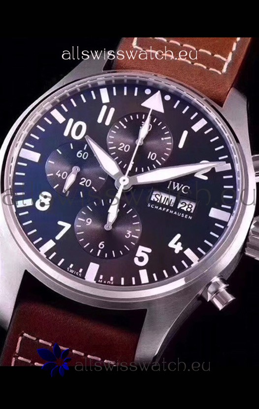 IMG_9081 IWC Pilot's Chronograph IW377713 Antoine De Saint Exupéry 904L Steel 1:1 Mirror Replica 7