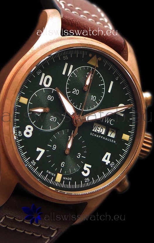 IWC Pilot's Chronograph Spitfire Broze Case - 1:1 Mirror Replica 7