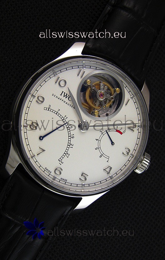 IMG_9081 IWC Portugieser Tourbillon Mystere Retrograde IW504601 White Dial UPDATED 2019 Version Replica 7