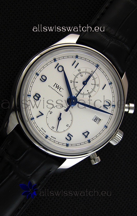 IMG_9081 IWC Portugieser Chronograph Classic IW390302 White Dial Replica 7