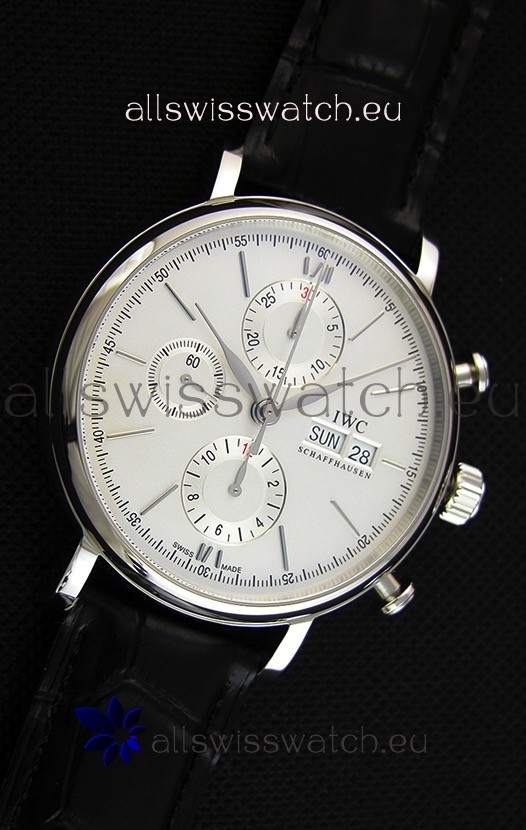IMG_9081 IWC Portofino Chronograph IW391007 White Dial 1:1 Mirror Replica 7