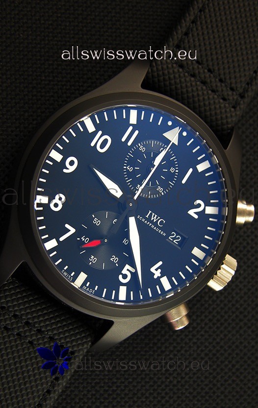IMG_9081 IWC Pilot's Top Gun Chronograph IW389001 1:1 Ceramic Case Ultimate Mirror Replica 7
