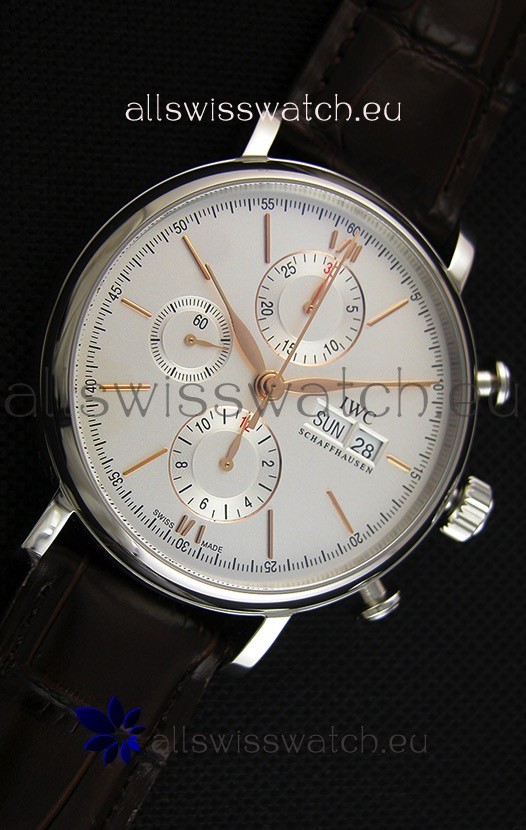 IMG_9081 IWC Portofino Chronograph IW391022 White Dial 1:1 Mirror Replica 7