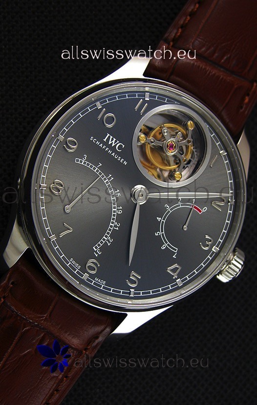 IWC Portugieser Tourbillon Mystere Retrograde Silver Dial UPDATED 2019 Version  Replica 7