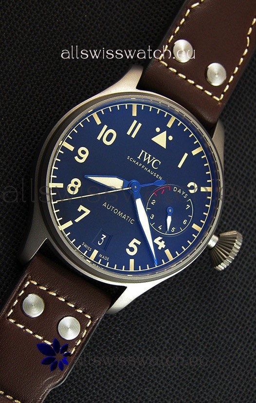 IMG_9081 IWC Big Pilot's IW501004 Heritage Titanium - Functional Power Reserve 1:1 Mirror Replica 7