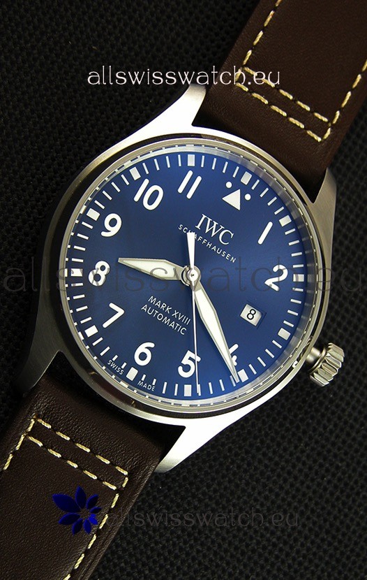 IMG_9081 IWC Pilot's MARK XVIII IW327010 Steel Blue Dial Le Petit Prince1:1 Mirror Edition Replica 7