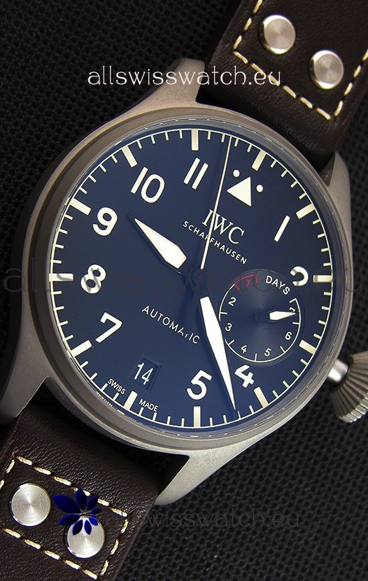 IMG_9081 IWC Big Pilot's IW501004 Heritage Titanium - Functional Power Reserve 1:1 Mirror Replica 7
