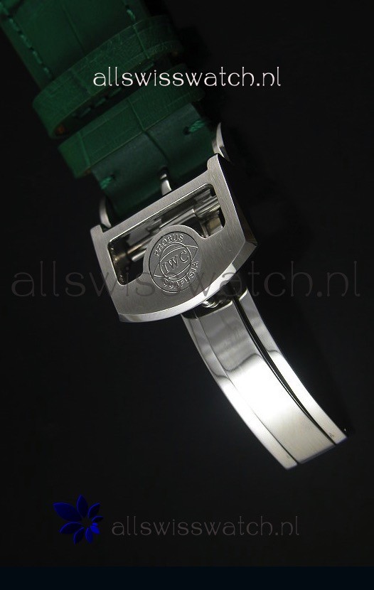 IMG_9081 IWC Portugieser 1:1 Mirror Green Dial Steel Case Replica 7
