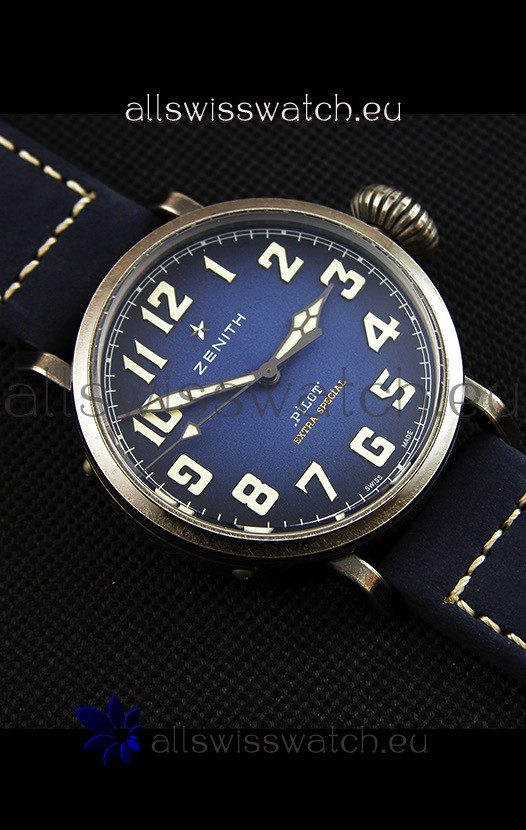 IMG_9081 Zenith Pilot Type 20 Extra Special Blue Dial40MM Replica 7
