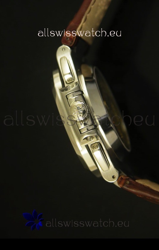 IMG_9081 Patek Philippe Nautilus 5980 Brown Strap - 1:1 Ultimate Mirror Replica 7