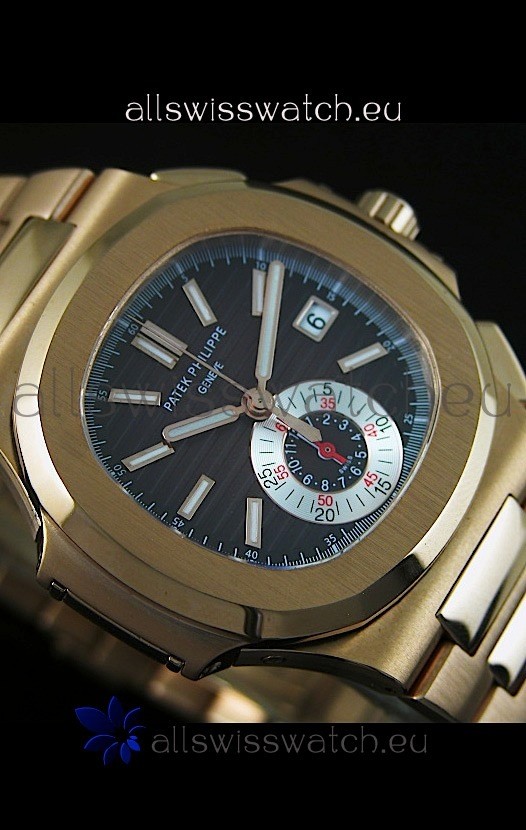 IMG_9081 Patek Philippe Nautilus 5980 Chronograph Pink Gold - 1:1 Mirror Replica 7