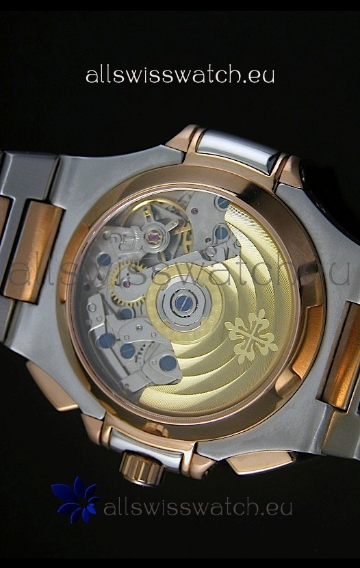 IMG_9081 Patek Philippe Nautilus 5980 Chronograph Two Tone - 1:1 Mirror Replica 7