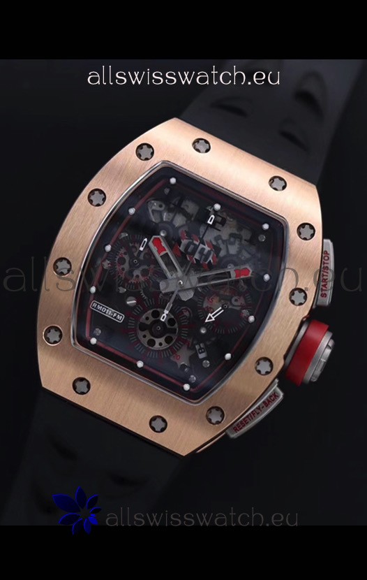Richard Mille RM011-FM Felipe Massa Rose Gold Casing Replica 7