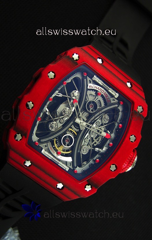 IMG_9081 Richard Mille RM53-01 Pablo Mac Donough Red Carbon Case Replica 7