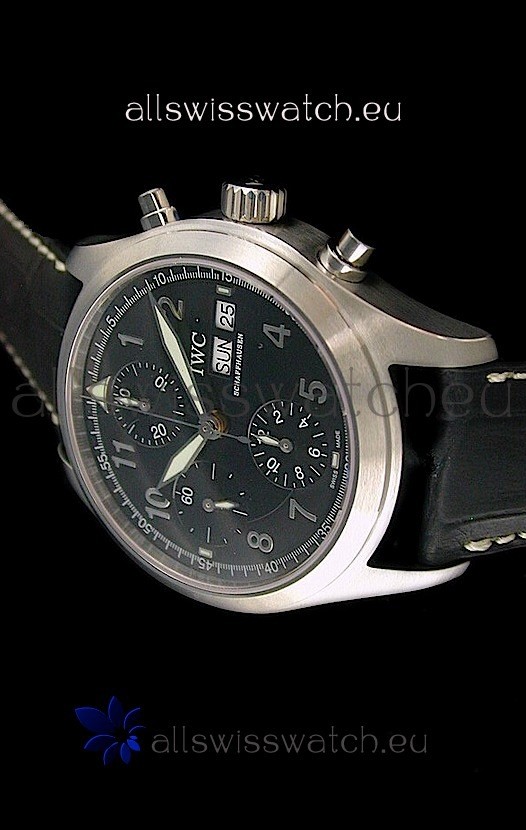 IMG_9081 IWC Der Flieger Chronographin Black Dial Replica 7