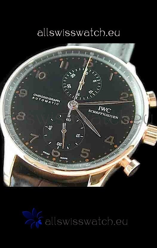 IMG_9081 IWC Portuguese Chronographin Black Dial Replica 7