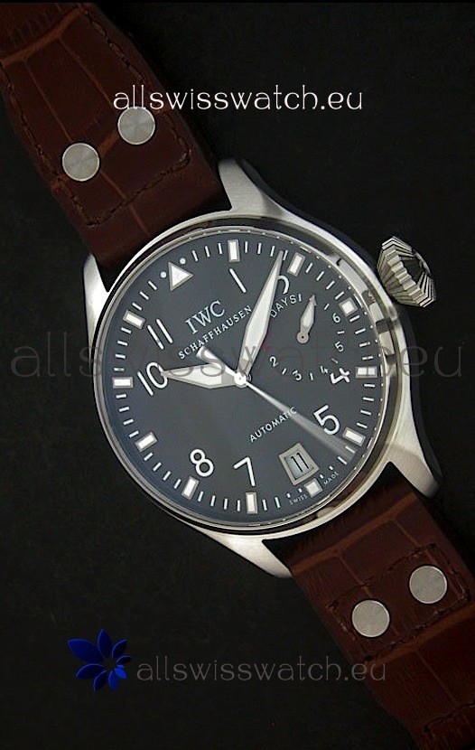 IWC Die Grosse Fliegeruhrin Black Strap Replica 7