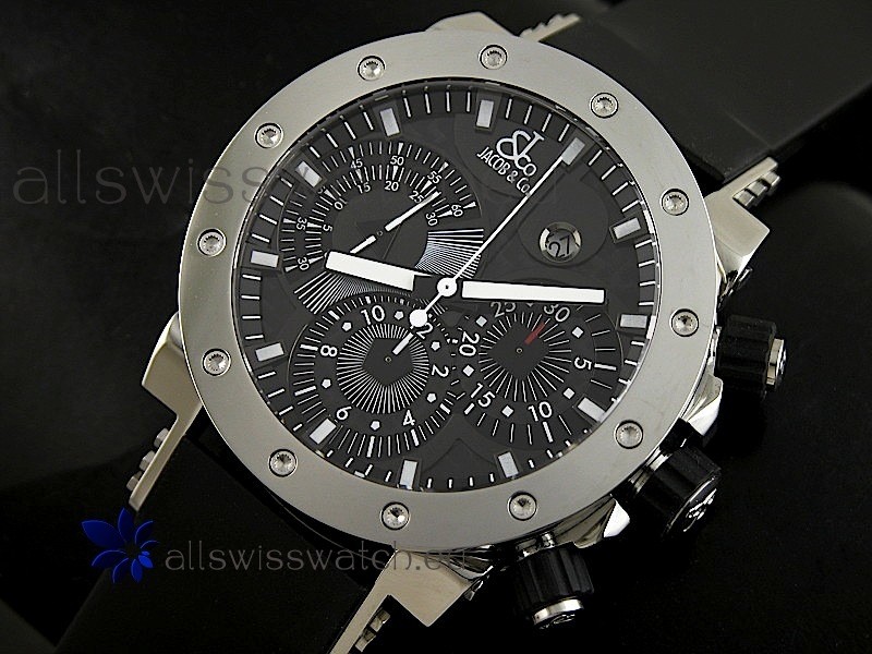 IMG_9081 Jacob and Co EPIC II in Black Carbon Dial Replica 7