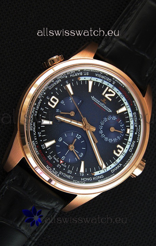 IMG_9081 Jaeger-LeCoultre Polaris Geographic Pink Gold- 904847J Replica 7