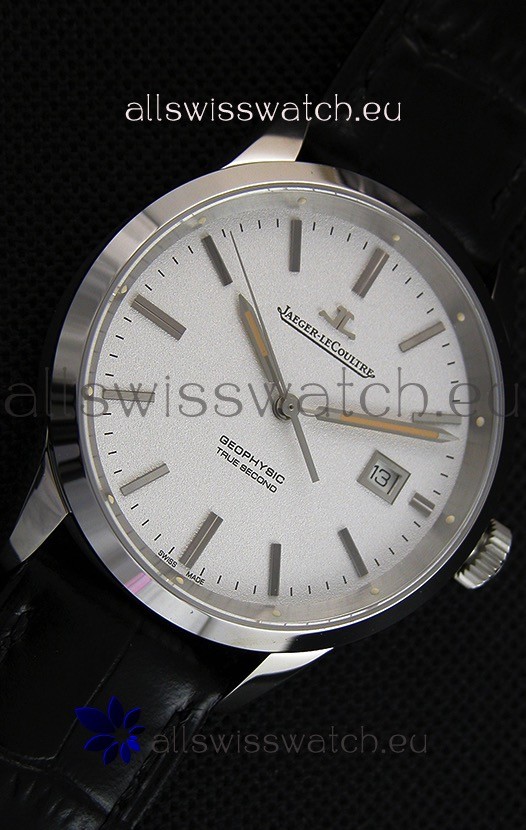 IMG_9081 Jaeger LeCoultre Geophysic True Second Steel Case White Dial Replica 7