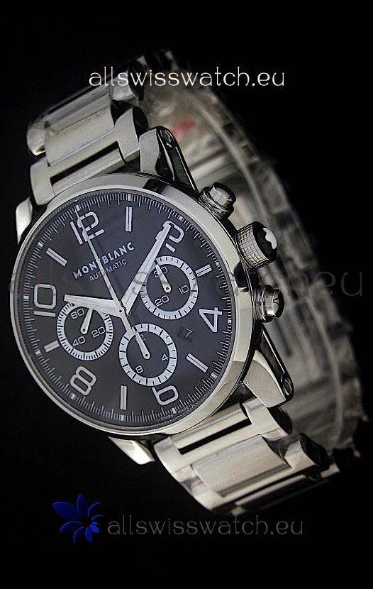 IMG_9081 Mont Blanc Meisterstuck FlyBack chronometer in Steel Casing Replica 7