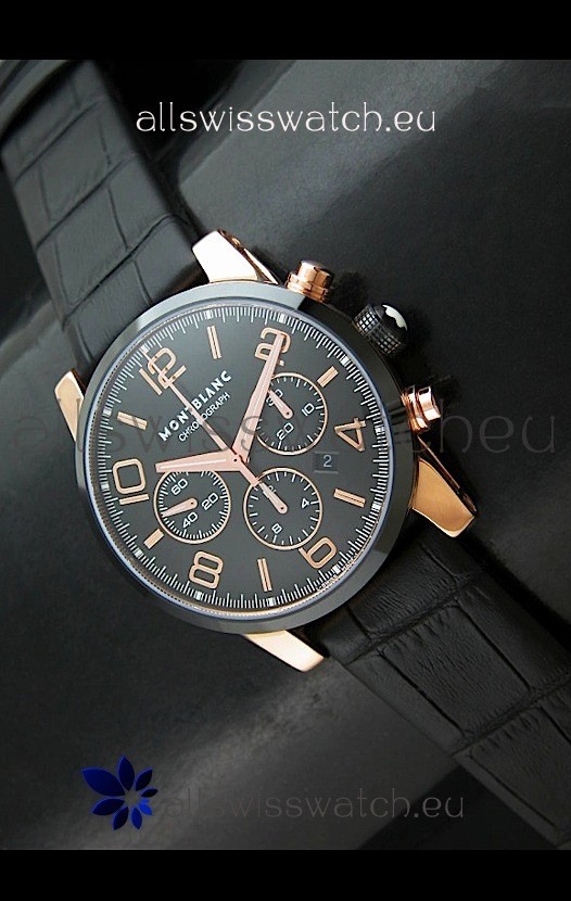 IMG_9081 Mont Blanc Timewalker in Rose Gold Case - Ultimate Mirror Replica 7