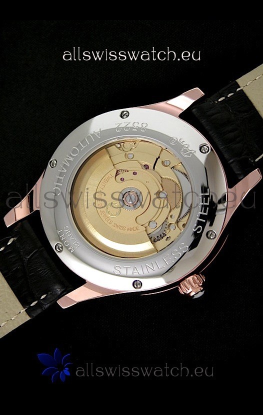 IMG_9081 Montblanc Pure Mechanique Horlogere Rose Gold in Mop Blue Dial Replica 7