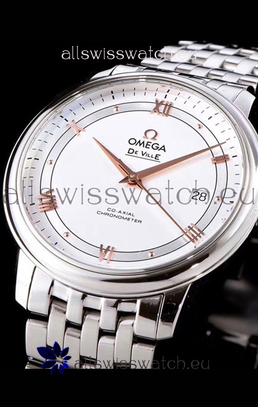 IMG_9081 Omega De Ville Prestige Co-Axial 36.8MM White Dial 1:1 Mirror Replica 7