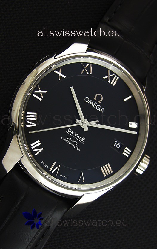 IMG_9081 Omega De-Ville Annual Calendar Co-Axial1:1 Mirror Edition in Black Dial Replica 7