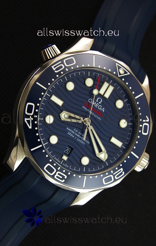 IMG_9081 Omega Seamaster 300M Co-Axial Master Chronometer BLUE 1:1 Mirror Replica 7