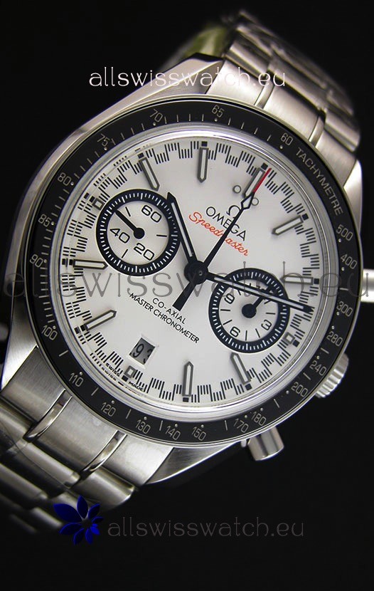 IMG_9081 Omega Speedmaster Racing Co-Axial Master ChronographWhite Dial Replica 7