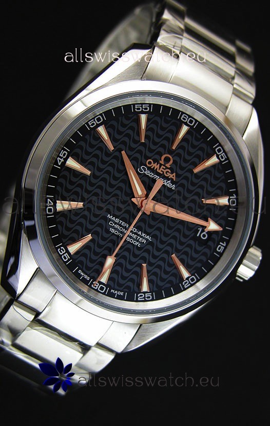IMG_9081 Omega Seamaster Aqua Terra Co-Axial Black Limited Edition 1:1 Mirror Replica 7
